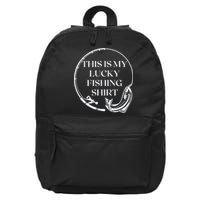 This Is My Lucky Fishing Shirt 16 in Basic Backpack