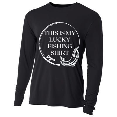 This Is My Lucky Fishing Shirt Cooling Performance Long Sleeve Crew