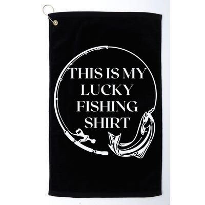 This Is My Lucky Fishing Shirt Golf Towel