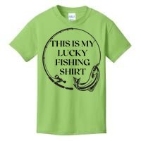 This Is My Lucky Fishing Shirt Kids T-Shirt