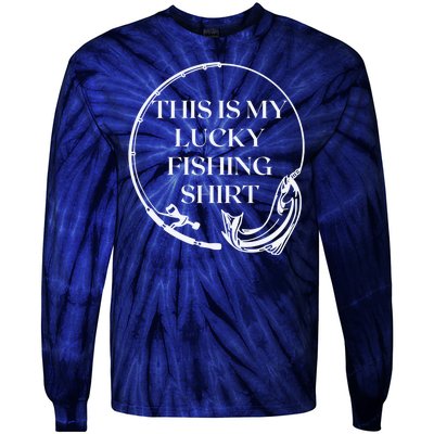 This Is My Lucky Fishing Shirt Tie-Dye Long Sleeve Shirt