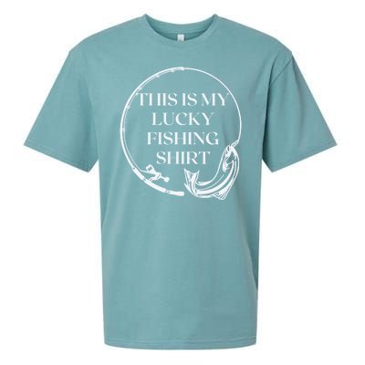 This Is My Lucky Fishing Shirt Sueded Cloud Jersey T-Shirt