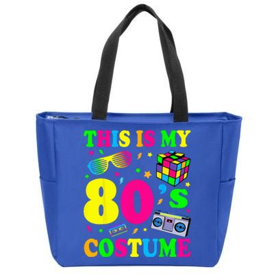 This Is My 80s Costume Fancy Dress Party IdeaHalloween Zip Tote Bag