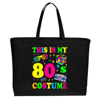 This Is My 80s Costume Fancy Dress Party IdeaHalloween Cotton Canvas Jumbo Tote