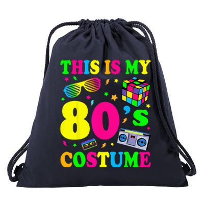 This Is My 80s Costume Fancy Dress Party IdeaHalloween Drawstring Bag