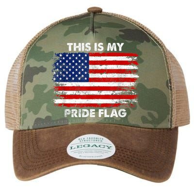 This Is My Pride Flag USA American Legacy Tie Dye Trucker Hat