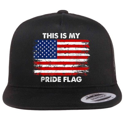 This Is My Pride Flag USA American Flatbill Hat