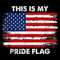 This Is My Pride Flag USA American 16 in Basic Backpack