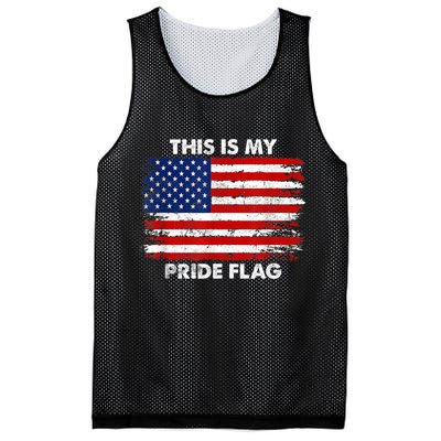 This Is My Pride Flag USA American Mesh Reversible Basketball Jersey Tank