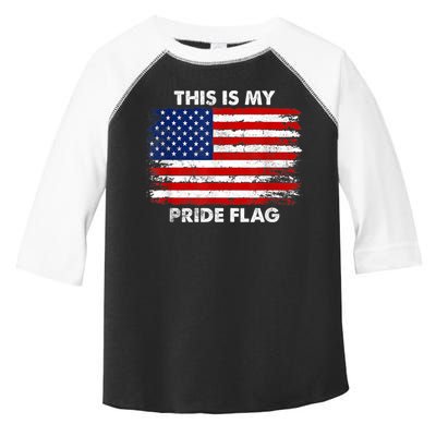 This Is My Pride Flag USA American Toddler Fine Jersey T-Shirt