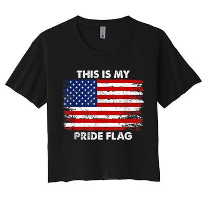 This Is My Pride Flag USA American Crop Top