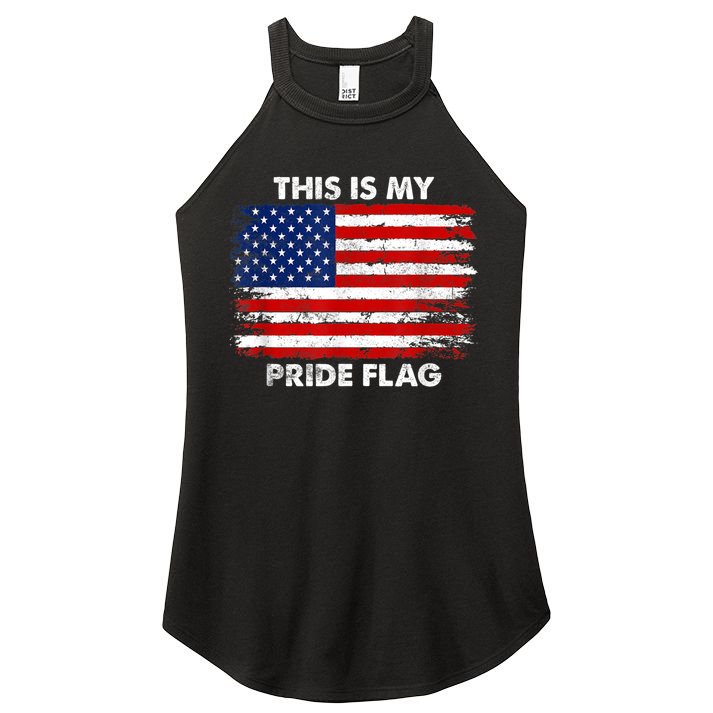 This Is My Pride Flag USA American Women's Perfect Tri Rocker Tank