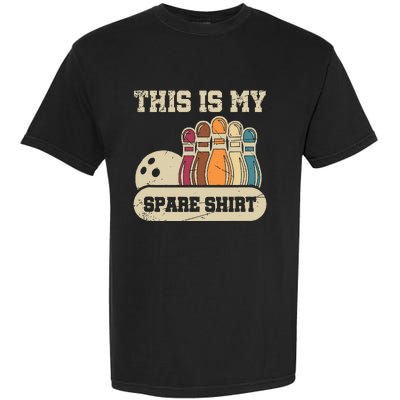 This Is My Spare Bowling Alley Gutter Pins Bowling Garment-Dyed Heavyweight T-Shirt