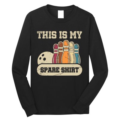 This Is My Spare Bowling Alley Gutter Pins Bowling Long Sleeve Shirt