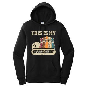 This Is My Spare Bowling Alley Gutter Pins Bowling Women's Pullover Hoodie