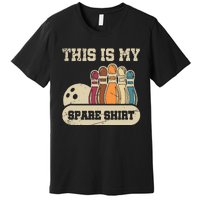 This Is My Spare Bowling Alley Gutter Pins Bowling Premium T-Shirt