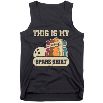 This Is My Spare Bowling Alley Gutter Pins Bowling Tank Top