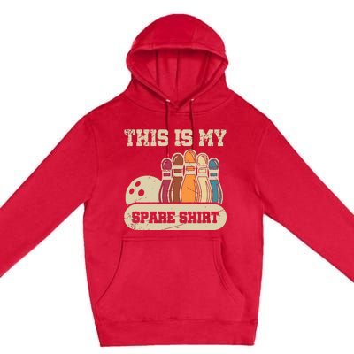 This Is My Spare Bowling Alley Gutter Pins Bowling Premium Pullover Hoodie