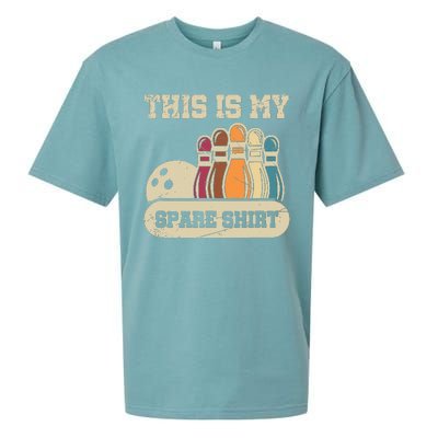 This Is My Spare Bowling Alley Gutter Pins Bowling Sueded Cloud Jersey T-Shirt