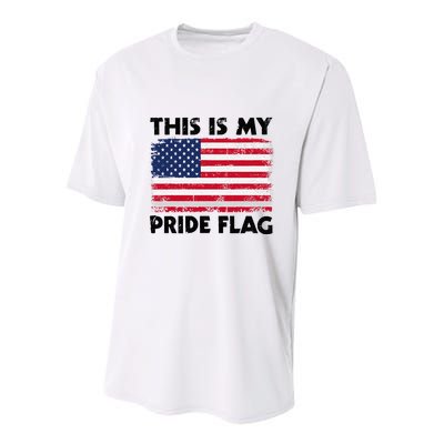 This Is My Pride Flag Youth Performance Sprint T-Shirt