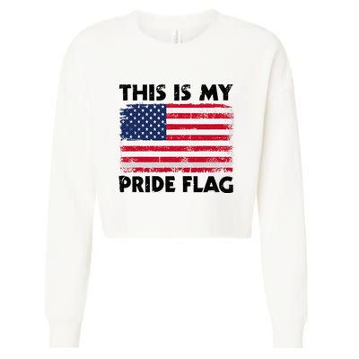 This Is My Pride Flag Cropped Pullover Crew