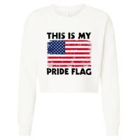 This Is My Pride Flag Cropped Pullover Crew