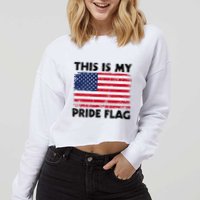 This Is My Pride Flag Cropped Pullover Crew