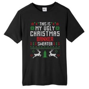 This Is My Ugly Christmas Banker Sweater Gift Tall Fusion ChromaSoft Performance T-Shirt