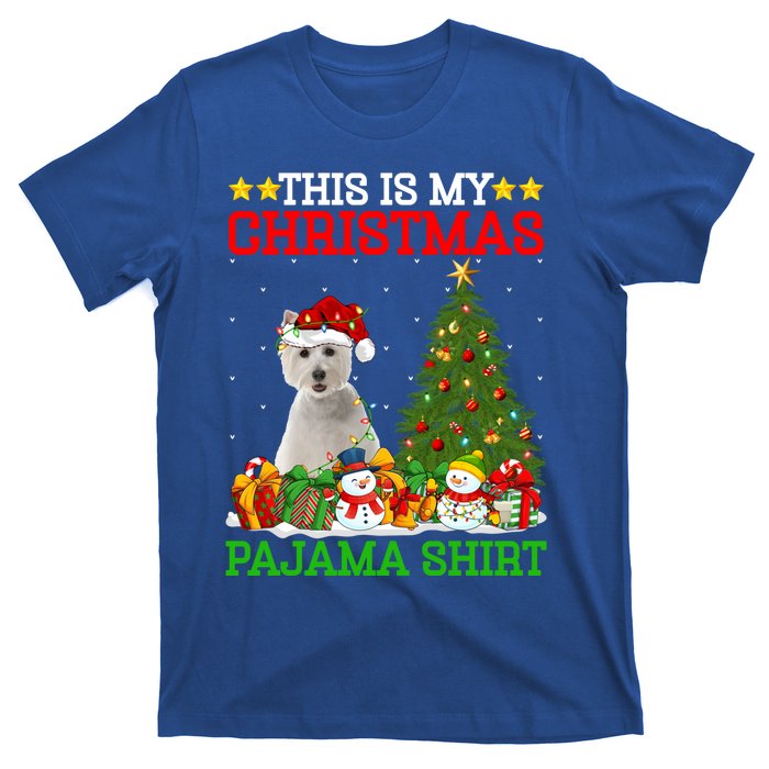 This Is My Christmas Tree Pajamas Westie Dog Christmas Gift T-Shirt