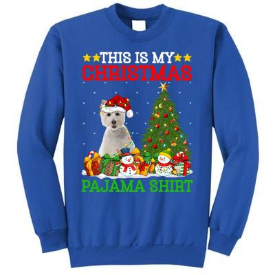 This Is My Christmas Tree Pajamas Westie Dog Christmas Gift Tall Sweatshirt