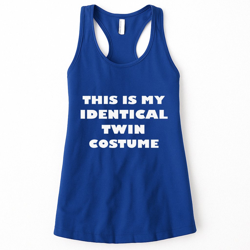 This Is My Identical Twin Costume Funny Halloween Costume Womens Tank Top