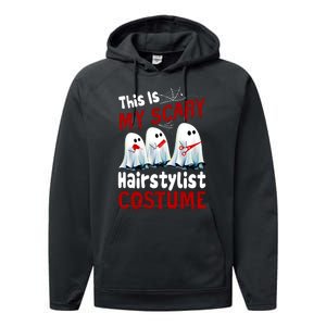 This Is My Scary Hairstylist Costume Funny Halloween Ghosts Performance Fleece Hoodie