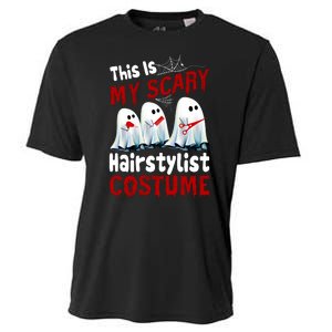 This Is My Scary Hairstylist Costume Funny Halloween Ghosts Cooling Performance Crew T-Shirt