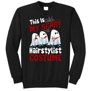 This Is My Scary Hairstylist Costume Funny Halloween Ghosts Sweatshirt