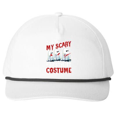 This Is My Scary Hairstylist Costume Funny Halloween Ghosts Snapback Five-Panel Rope Hat