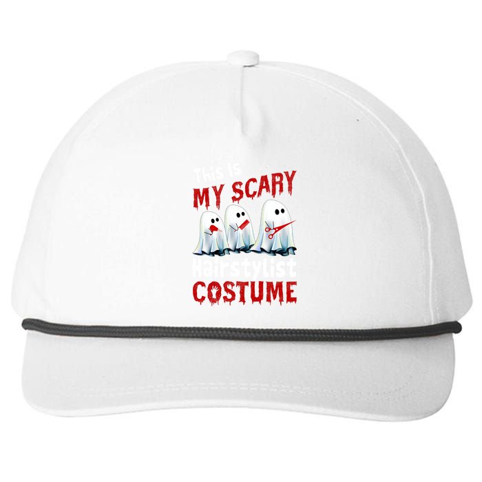 This Is My Scary Hairstylist Costume Funny Halloween Ghosts Snapback Five-Panel Rope Hat