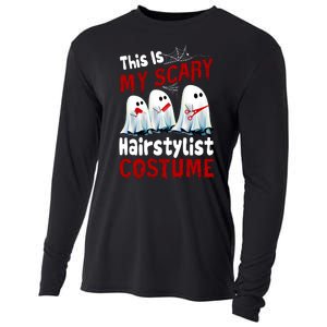 This Is My Scary Hairstylist Costume Funny Halloween Ghosts Cooling Performance Long Sleeve Crew