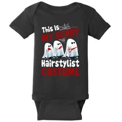 This Is My Scary Hairstylist Costume Funny Halloween Ghosts Baby Bodysuit