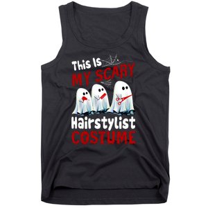 This Is My Scary Hairstylist Costume Funny Halloween Ghosts Tank Top