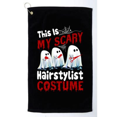 This Is My Scary Hairstylist Costume Funny Halloween Ghosts Golf Towel