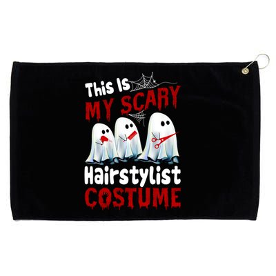 This Is My Scary Hairstylist Costume Funny Halloween Ghosts Grommeted Golf Towel