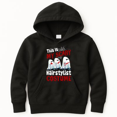 This Is My Scary Hairstylist Costume Funny Halloween Ghosts Kids Hoodie