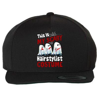 This Is My Scary Hairstylist Costume Funny Halloween Ghosts Wool Snapback Cap