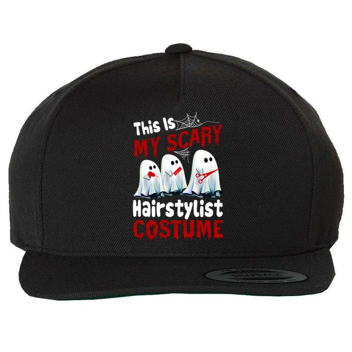 This Is My Scary Hairstylist Costume Funny Halloween Ghosts Wool Snapback Cap