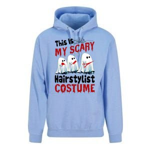 This Is My Scary Hairstylist Costume Funny Halloween Ghosts Unisex Surf Hoodie