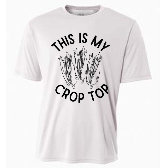 This Is My Crop Top Funny Corn Farm Country Music Cooling Performance Crew T-Shirt