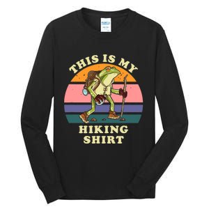 This Is My Hiking Funny Hiker Backpacking Trail Tall Long Sleeve T-Shirt