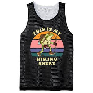 This Is My Hiking Funny Hiker Backpacking Trail Mesh Reversible Basketball Jersey Tank