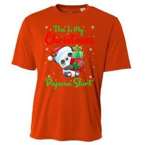 This Is My Christmas Pajamas Xmas Decoration Panda Christmas Great Gift Cooling Performance Crew T-Shirt