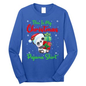 This Is My Christmas Pajamas Xmas Decoration Panda Christmas Great Gift Long Sleeve Shirt